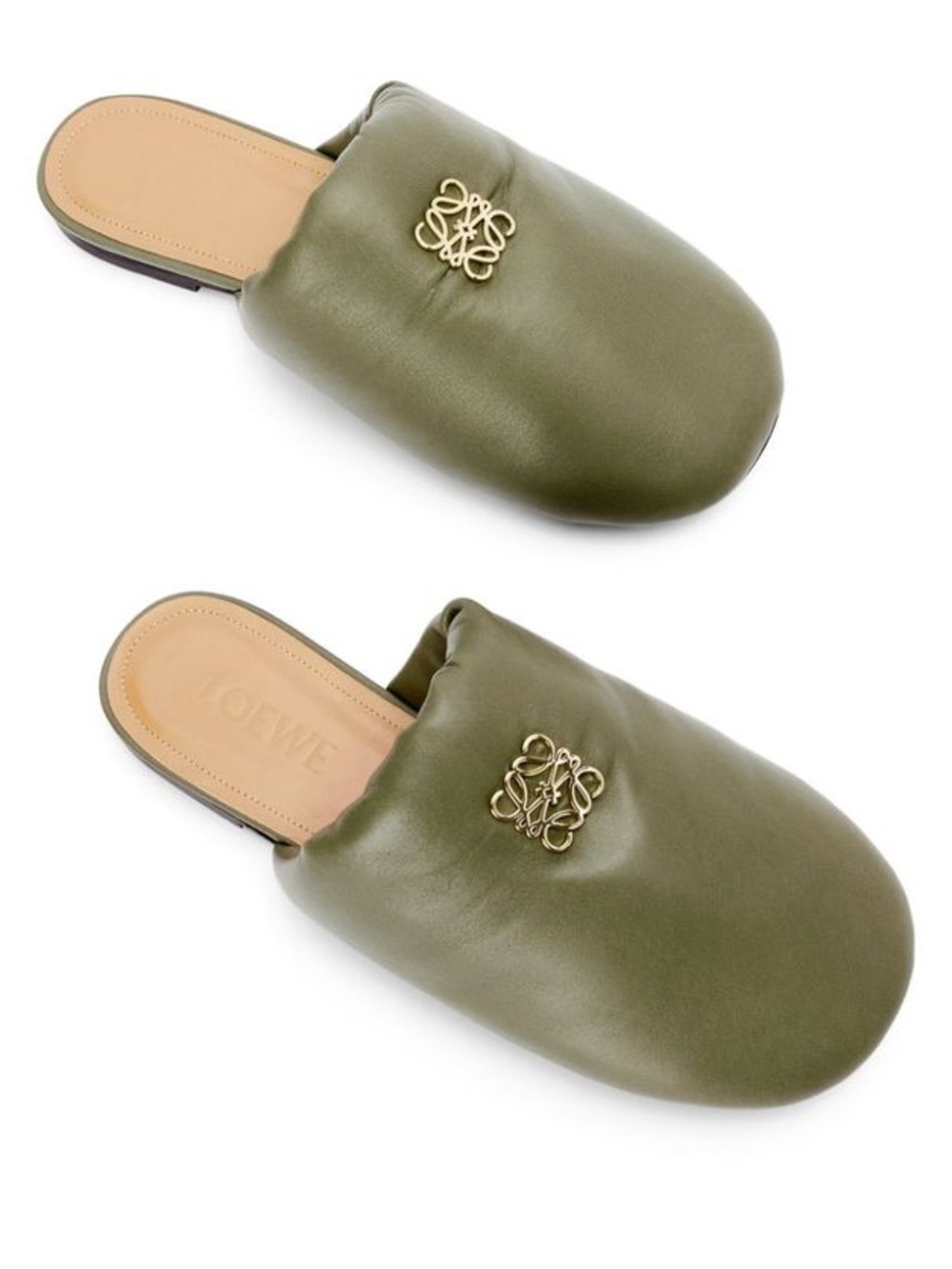 Loewe Anagram Leather Mule Slides - Picture 11 of 11